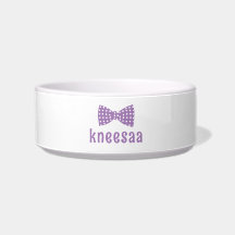 Personalisiere es! Pet Name Girly Bow Krawatte