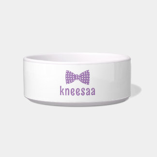 Personalisiere es! Pet Name Girly Bow Krawatte Napf