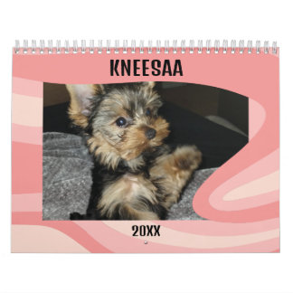 Personalisiere es! Swirl-A-LiciousPet Foto Pink Kalender