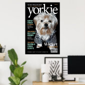 Personalisiere es! Yorkie Mag Poster (Heimbüro)