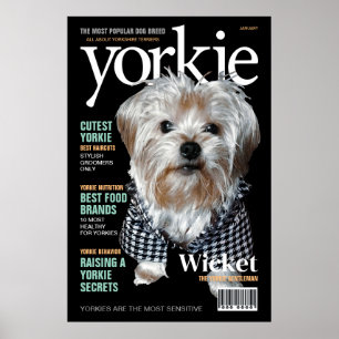 Personalisiere es! Yorkie Mag Poster
