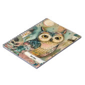 PERSONALISIERE HOOT Eule Vogel Notizblock (Linke Seite)