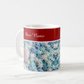 Personalisiere ich dich mit Herzen Liebe! Kaffeetasse (Vorderseite Links)