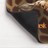 "Personalisiere mich!" Giraffe Mousepad (Ecke)