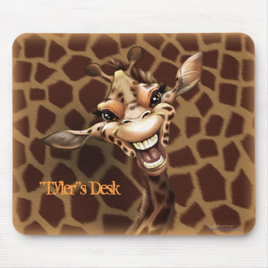 "Personalisiere mich!" Giraffe Mousepad (Vorne)