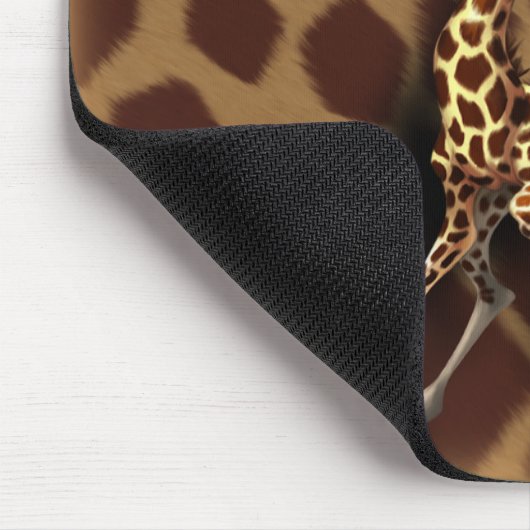 "Personalisiere mich!" Giraffe Mousepad (Ecke)