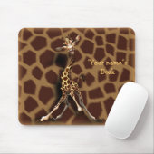 "Personalisiere mich!" Giraffe Mousepad (Mit Mouse)