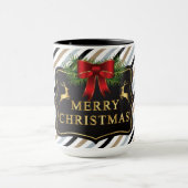 Personalisiere Name Weihnachts-Kaffeehaus Tasse (Zentrum)