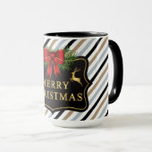 Personalisiere Name Weihnachts-Kaffeehaus Tasse (VorderseiteRechts)