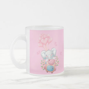 Personalisiere Niedlich Pink Elephant Tasse