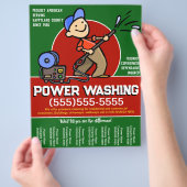 Personalisiere! Power Waschpressenreiniger Flyer (Hand)