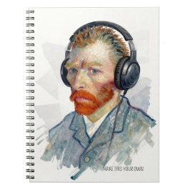 PERSONALISIERE Rocking Vincent Portrait Notizbuch Notizblock