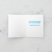 Personalisiere | Superhero | Funny Vatertag Card Karte (Innenseite)