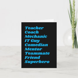 Personalisiere | Superhero | Funny Vatertag Card Karte