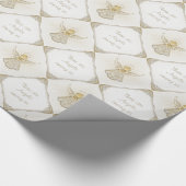 Personalisiere:  Weihnachtsgel in Grace Pattern Geschenkpapier (Ecke)