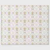 Personalisiere:  Weihnachtsgel in Grace Pattern Geschenkpapier (Flach)