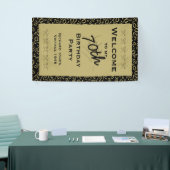 Personalisiere: Willkommen 70. Geburtstagsparty - Banner (Messeveranstaltung)