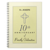 Personalisieren, 10. Geburtstag des Priesters verk Notizblock (Vorderseite)