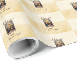 Personalisieren, 10. Ordination Anniversary Angels Geschenkpapier