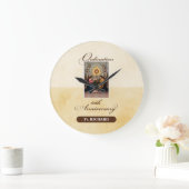 Personalisieren, 10. Ordination Anniversary Angels Große Wanduhr (Zuhause)