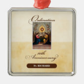 Personalisieren, 10. Ordination Anniversary Angels Ornament Aus Metall (Vorne)