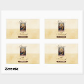 Personalisieren, 10. Ordination Anniversary Angels Rechteckiger Aufkleber (Blatt)