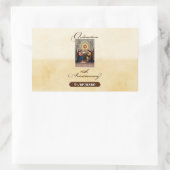 Personalisieren, 10. Ordination Anniversary Angels Rechteckiger Aufkleber (Tasche)