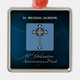Personalisieren, 10. Ordination Jahrestag des Prie Ornament Aus Metall