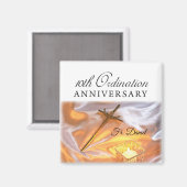 Personalisieren, 10. Ordination Jubiläum, Kreuz Magnet (Vorderseite/Rückseite)