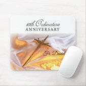 Personalisieren, 10. Ordination Jubiläum, Kreuz Mousepad (Mit Mouse)