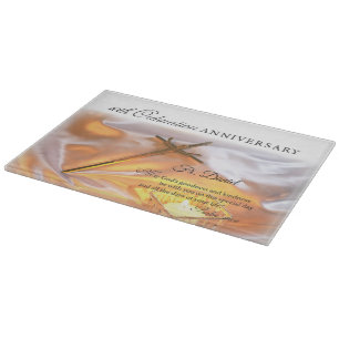 Personalisieren, 10. Ordination Jubiläum, Kreuz Schneidebrett