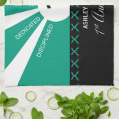 Personalisieren, 1. Jahr Mitarbeiter Jahr Geschirrtuch (Gefaltet)