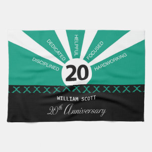 Personalisieren, 20. Jubiläum der Geschäftsmitarbe Geschirrtuch