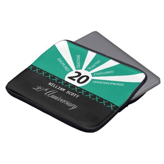 Personalisieren, 20. Jubiläum der Geschäftsmitarbe Laptopschutzhülle (Vorne Oben)