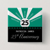 Personalisieren, 25. Jahr Mitarbeiter Jahr Button (Vorderseite)