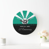 Personalisieren, 25. Jahr Mitarbeiter Jahr Große Wanduhr (Zuhause)