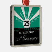 Personalisieren, 25. Jahr Mitarbeiter Jahr Ornament Aus Metall (Rechts)
