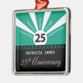 Personalisieren, 25. Jahr Mitarbeiter Jahr Ornament Aus Metall (Links)