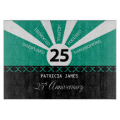 Personalisieren, 25. Jahr Mitarbeiter Jahr Schneidebrett (Vorderseite)