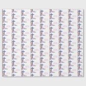 Personalisieren, 25-jähriges religiöses Leben Geschenkpapier (Flach)