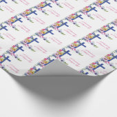 Personalisieren, 25-jähriges religiöses Leben Geschenkpapier (Ecke)