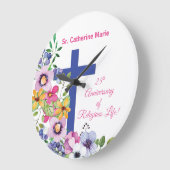 Personalisieren, 25-jähriges religiöses Leben Große Wanduhr (Winkel)