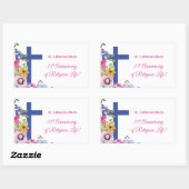 Personalisieren, 25-jähriges religiöses Leben Rechteckiger Aufkleber (Blatt)