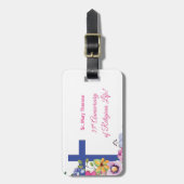 Personalisieren, 35-jähriges religiöses Leben Gepäckanhänger (Vorderseite vertikal)