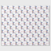 Personalisieren, 35-jähriges religiöses Leben Geschenkpapier (Flach)