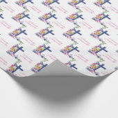 Personalisieren, 35-jähriges religiöses Leben Geschenkpapier (Ecke)