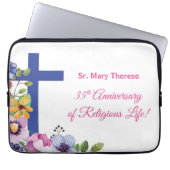 Personalisieren, 35-jähriges religiöses Leben Laptopschutzhülle (Vorderseite)