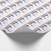 Personalisieren, 40. Jubiläum Nun religiöses Leben Geschenkpapier (Ecke)