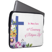 Personalisieren, 40. Jubiläum Nun religiöses Leben Laptopschutzhülle (Vorne Rechts)