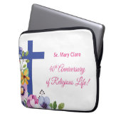Personalisieren, 40. Jubiläum Nun religiöses Leben Laptopschutzhülle (Vorderseite Links)